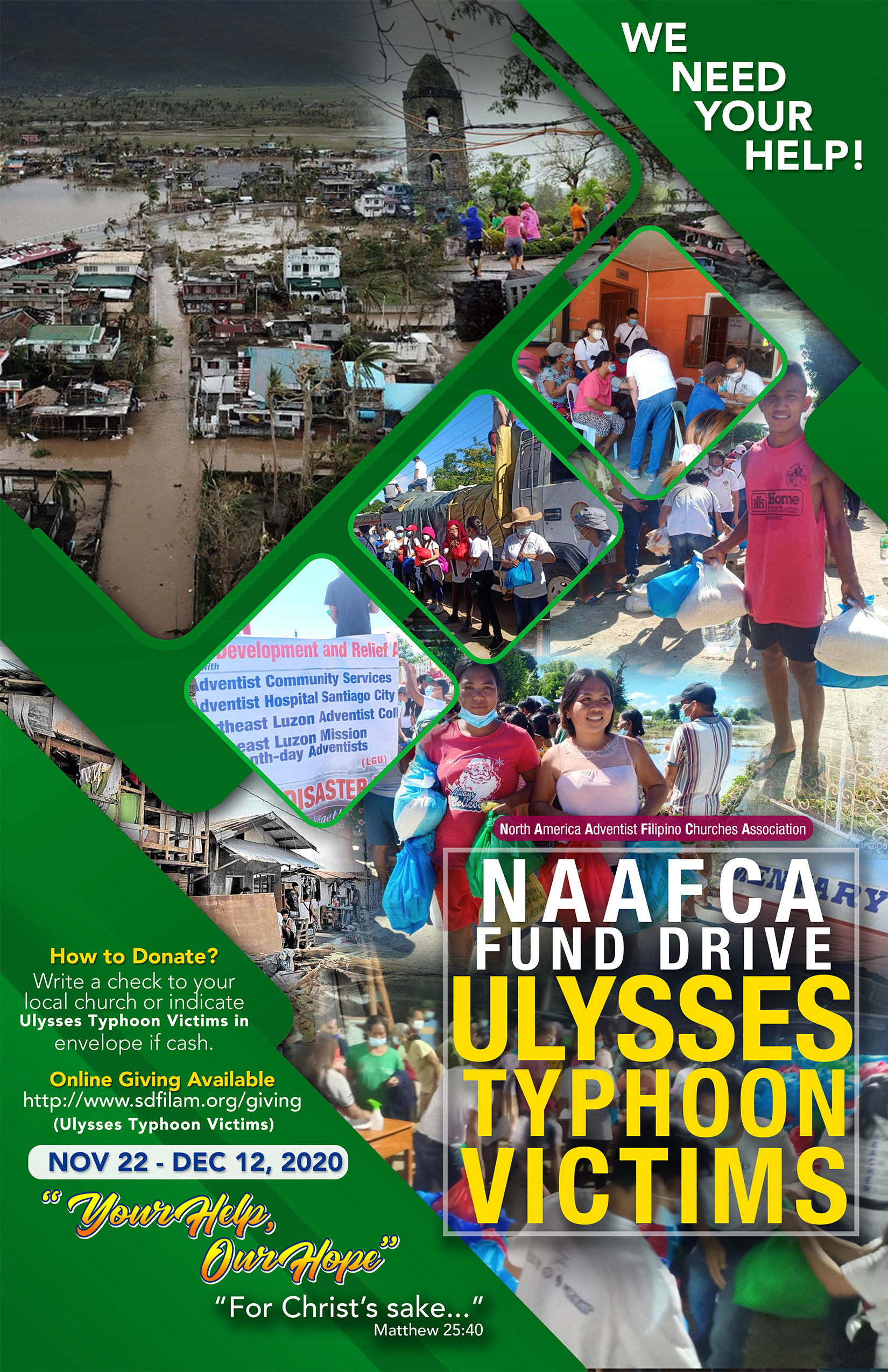 Fund Drive Philippine Typhoon Victims – Naafca